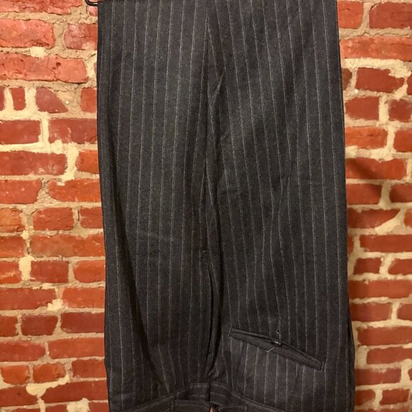 Brooks Brothers Wool 1818 Regent Suit Charcoal Chalk Pinstripe Suit - 42R/36W - Picture 2 of 4